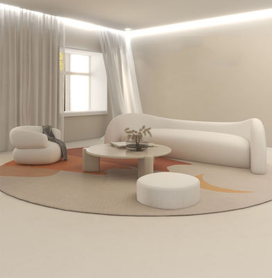 OEM Waiting Room Sectional Modern Fabric Sofa Set Arch Shape