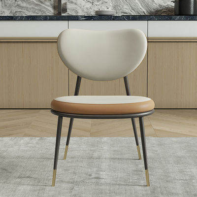 30kgs Ultra Modern Dining Chairs Metal Frame Microfiber Dining Chair