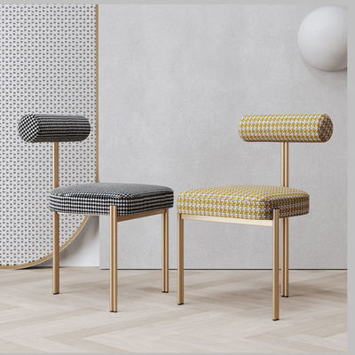 Stackable Ultra Modern Dining Chairs Restaurant Dining Chair 125mm Back Height