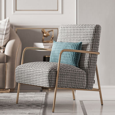 ODM Reclining Fabric Sofa Chair Nordic Luxury Thousand Bird Lattice