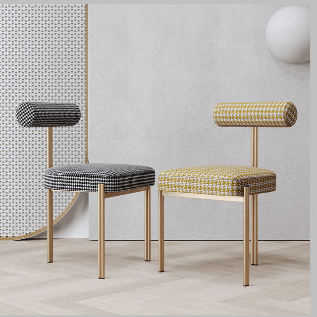 Stackable Ultra Modern Dining Chairs Restaurant Dining Chair 125mm Back Height